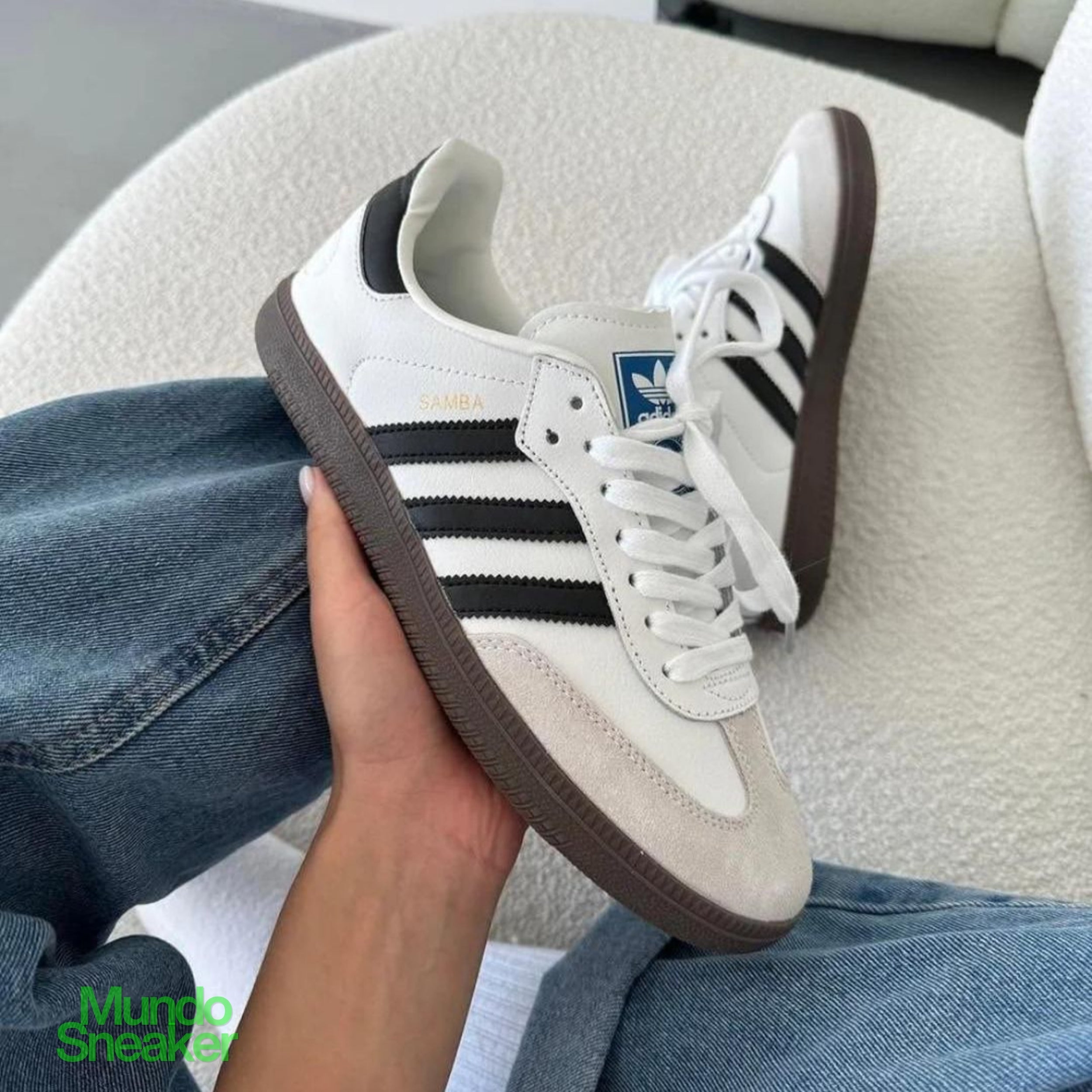 ADIDAS SAMBA CLASICA BLANCA NEGRA