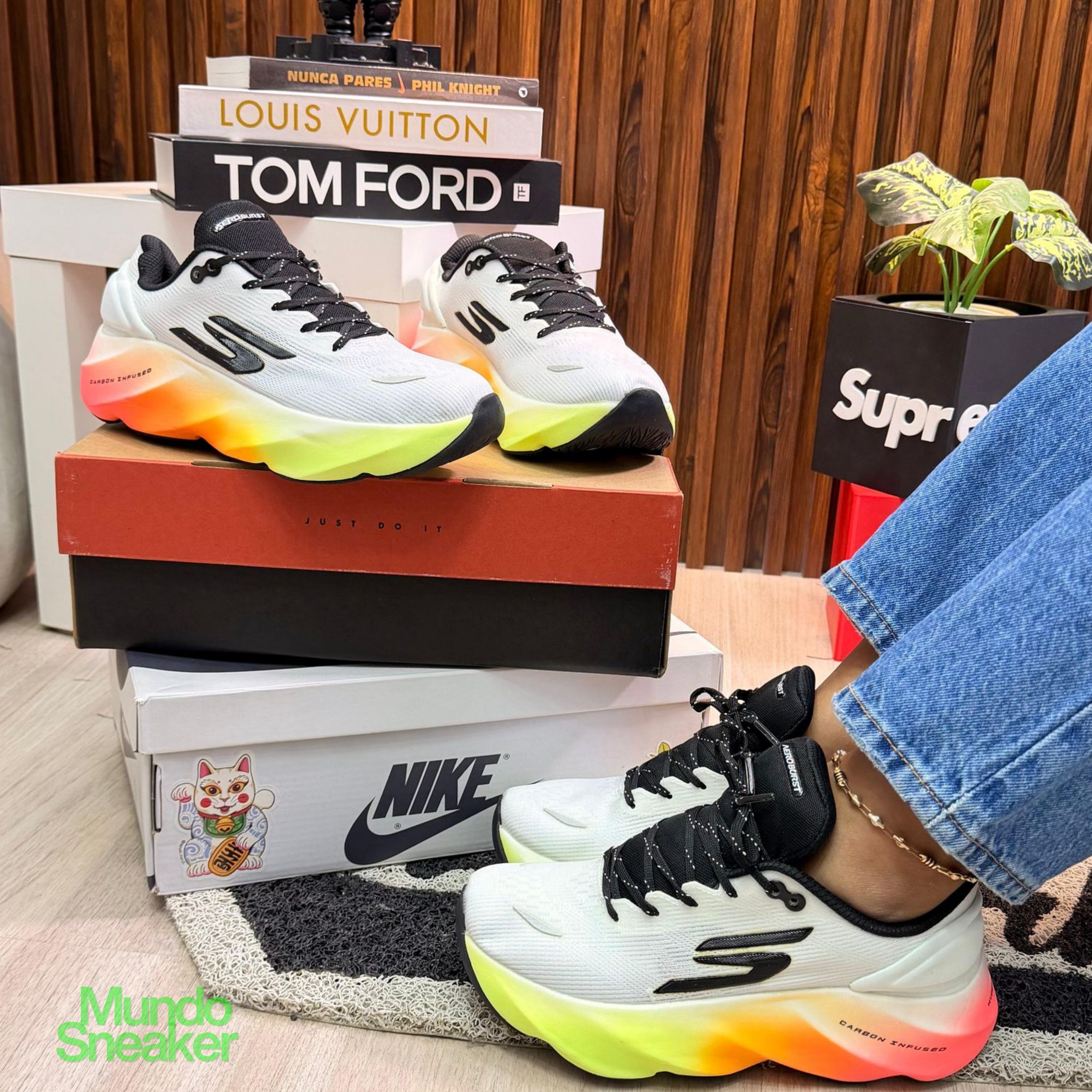 SKECHER CARBON NARANJA